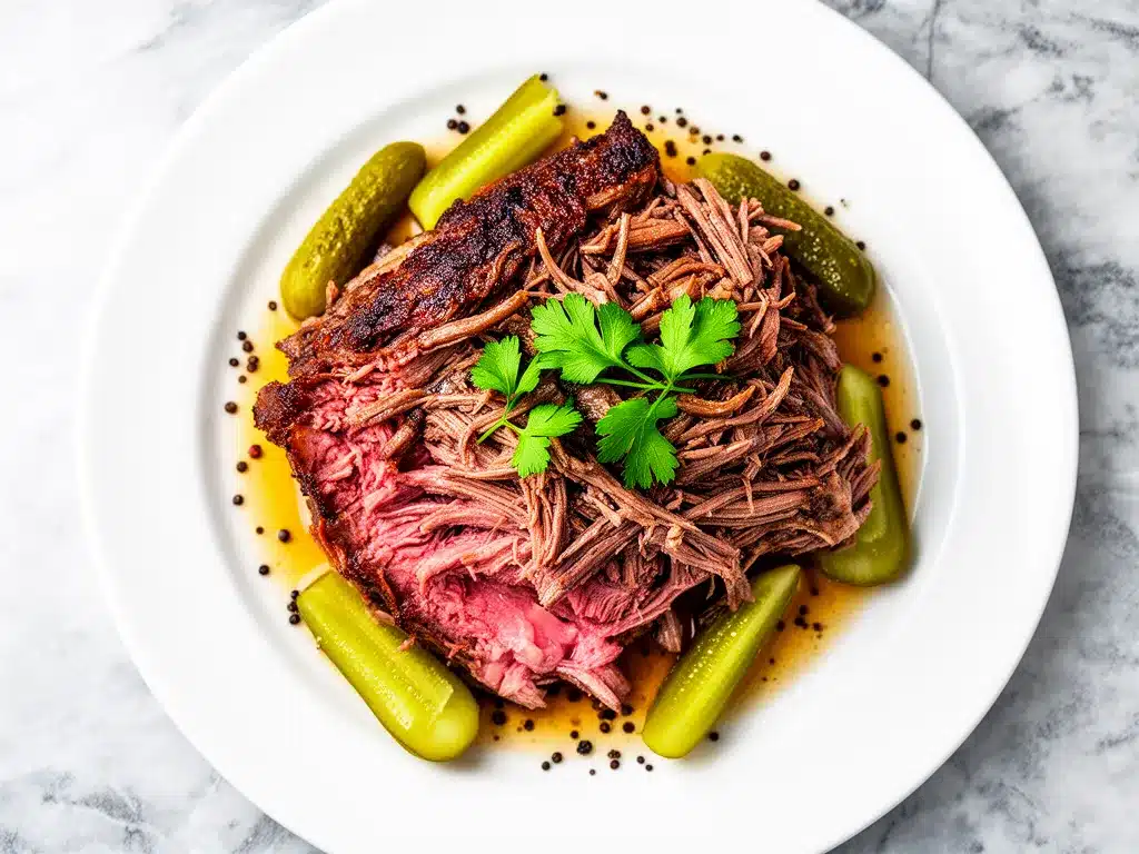 Slow Cooker Mississippi Pot Roast: 6-Ingredient Easy Dinner 4 slow cooker Mississippi pot roast preparation steps