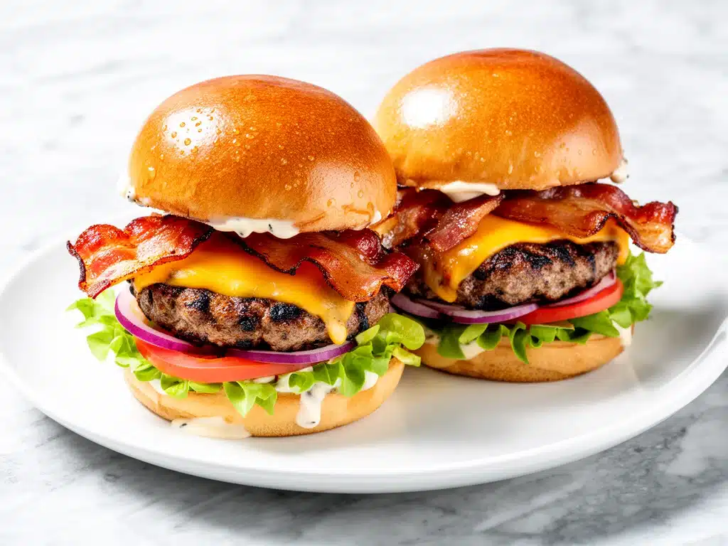 smoky bacon cheeseburger sliders - featured image