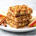 soft apple cinnamon oatmeal bars - featured image