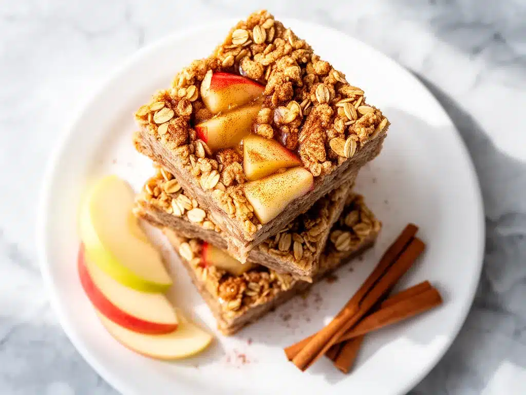 Soft Apple Cinnamon Oatmeal Bars Recipe Easy Healthy Weeknight Snack 4 soft apple cinnamon oatmeal bars preparation steps