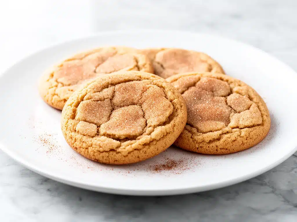 soft cinnamon snickerdoodle cookies - featured image