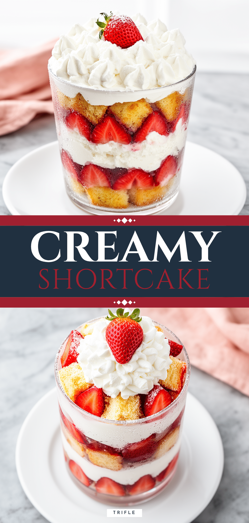 Strawberry Shortcake Trifle: 5-Ingredient Dessert 5 Strawberry Shortcake Trifle recipe