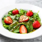 strawberry spinach salad - featured image