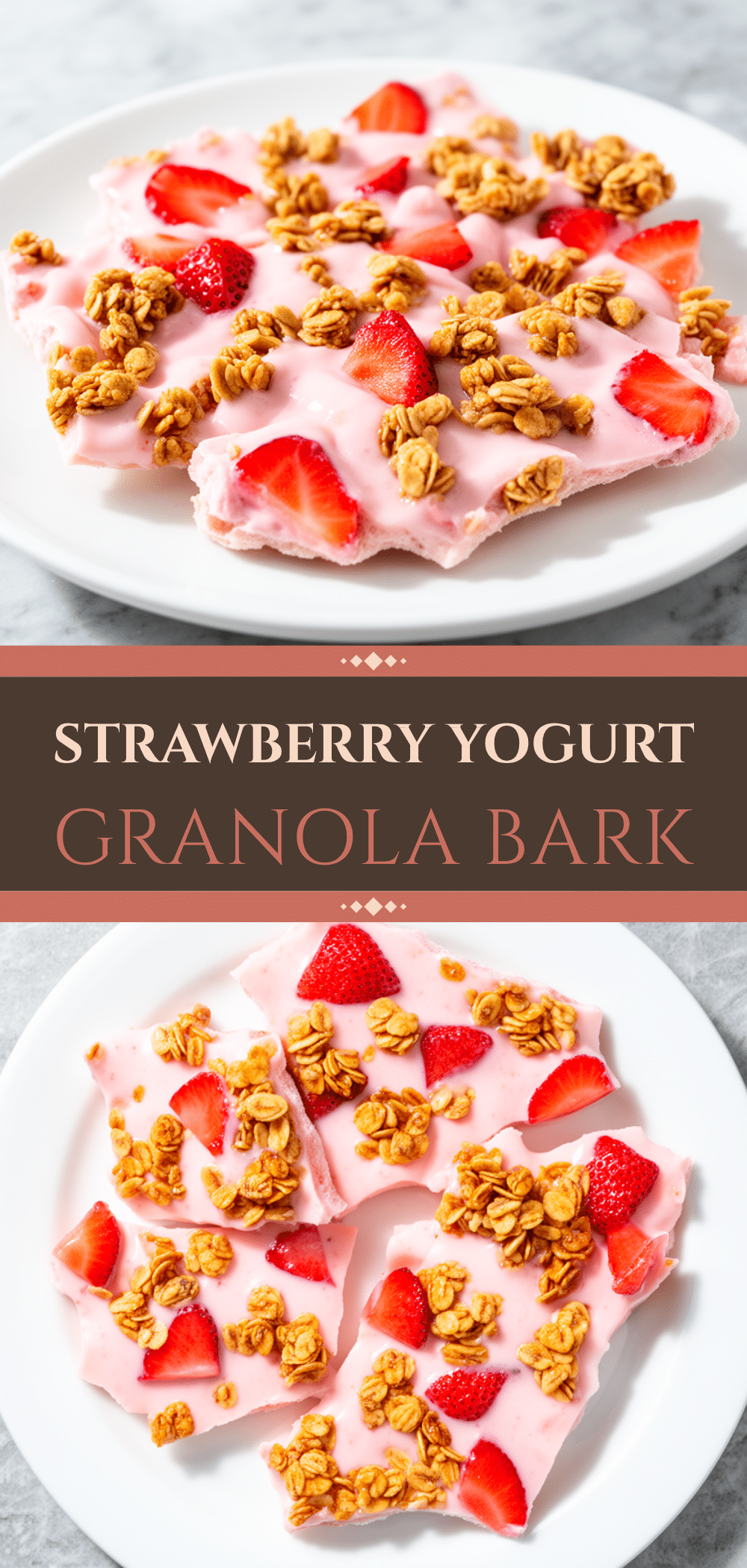 Back-to-School Strawberry Yogurt Granola Bark Recipe Easy Homemade Snack Ideas 5 strawberry yogurt granola bark recipe