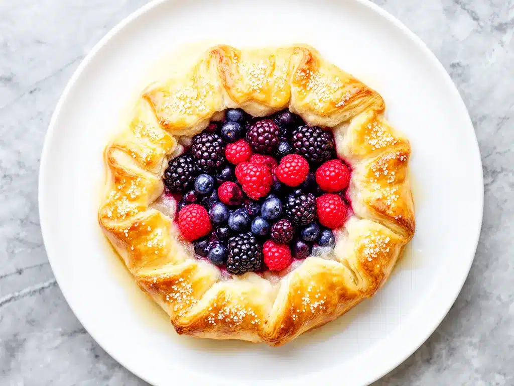Triple Berry Galette with Flaky Crust 1 triple berry galette preparation steps