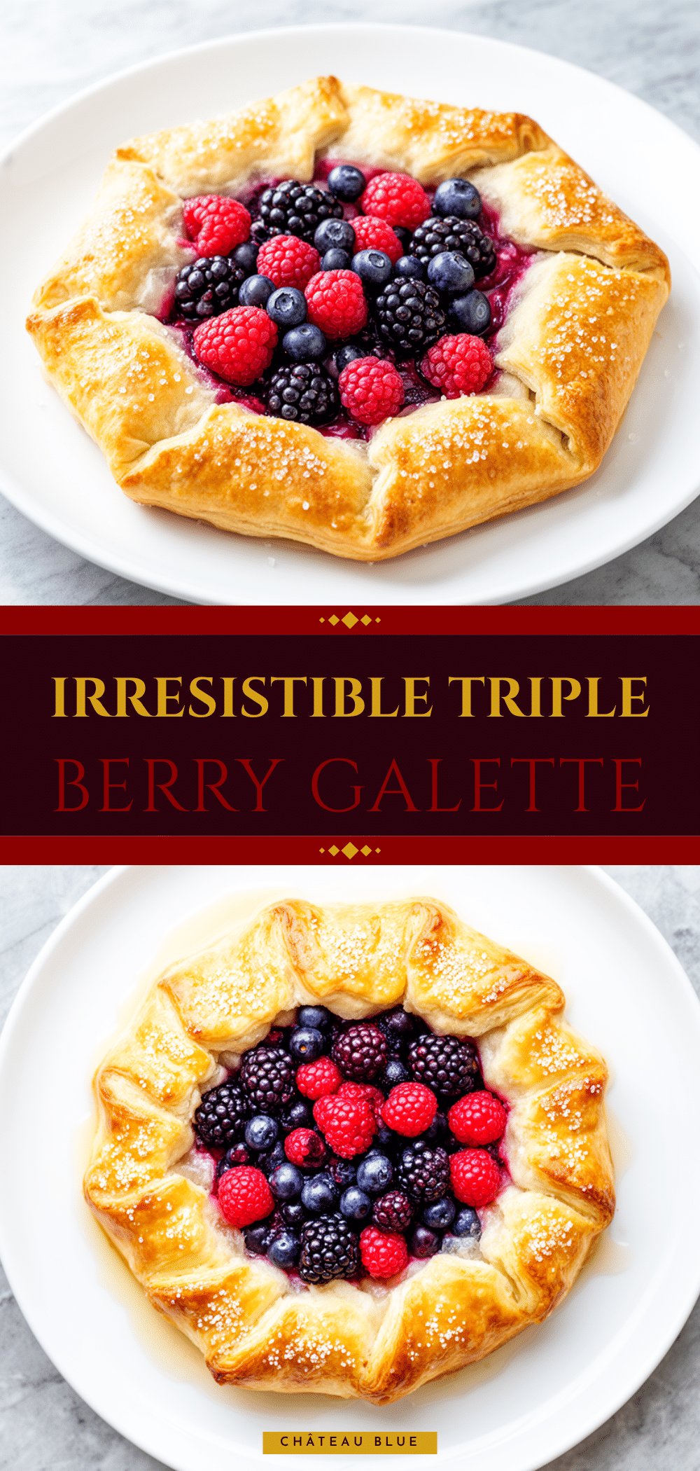Triple Berry Galette with Flaky Crust 2 triple berry galette recipe