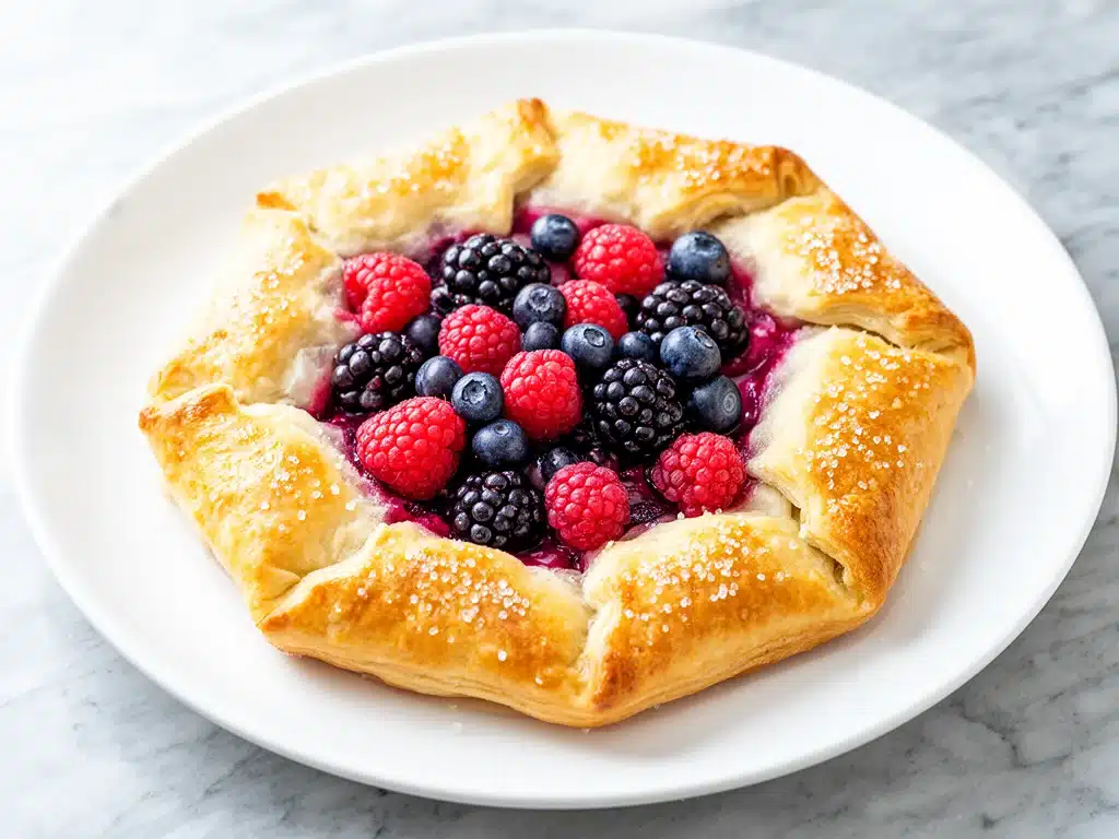 triple berry galette - featured image