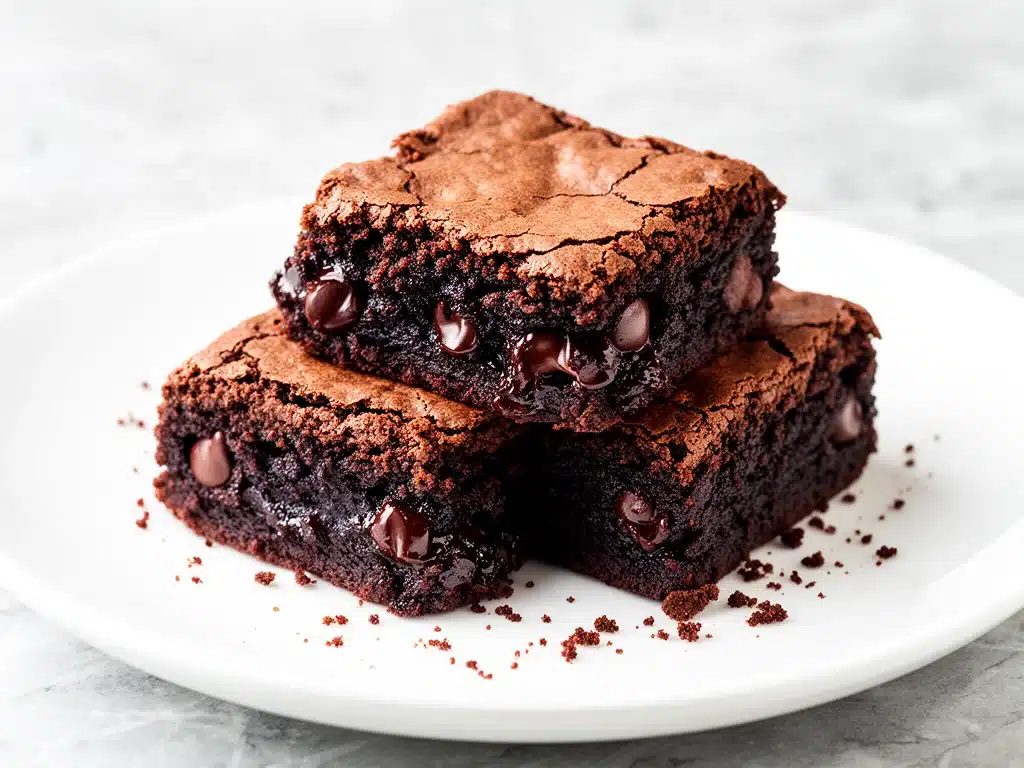 ultra-fudgy one-bowl brownies - featured image