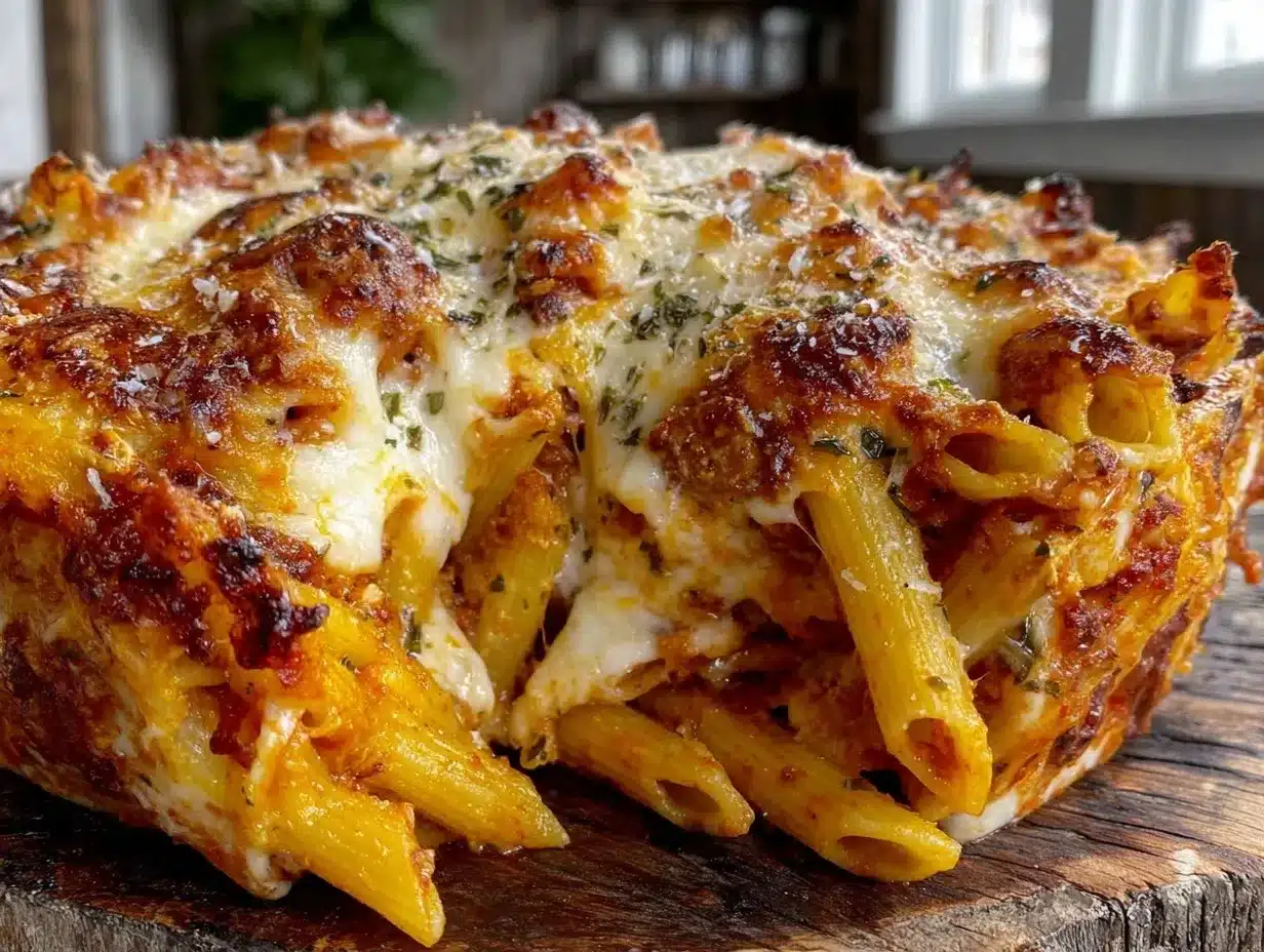 Baked Penne Pasta with Bubbling Mozzarella: Easy 3-Ingredient Family Dinner 4 Baked Penne Pasta preparation steps