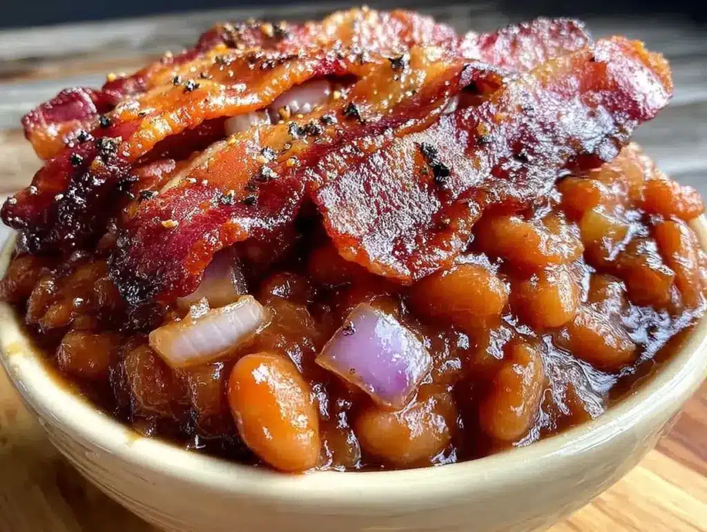 bbq baked beans - featured image