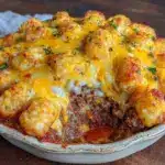 cheesy ground beef casserole - featured image
