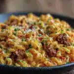 cheesy ground beef goulash - featured image