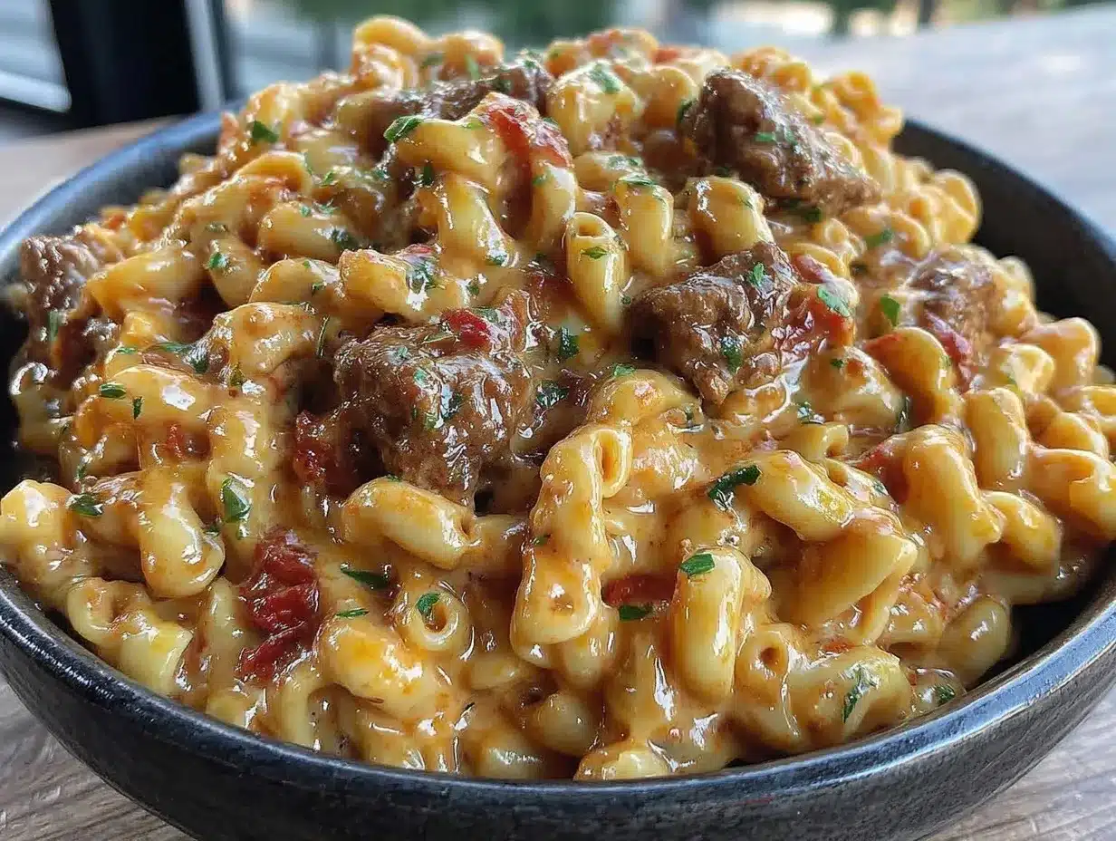 Cheesy Ground Beef Goulash: Easy Budget-Family Meal 4 cheesy ground beef goulash preparation steps