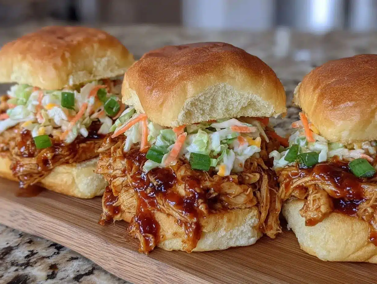 Labor Day Crockpot BBQ Pulled Chicken Sliders: Easy Family Meal 4 crockpot bbq pulled chicken sliders preparation steps