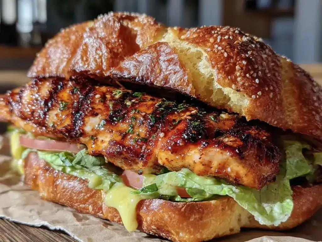 end of summer grilled chicken sandwich - featured image