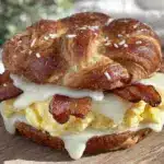 fluffy egg and cheese breakfast sandwich - featured image