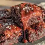 fudgy brownie bars - featured image