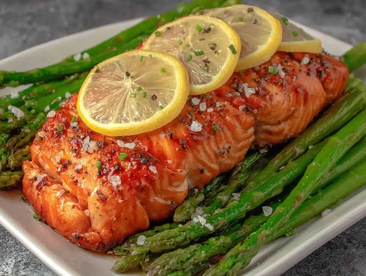 Healthy Baked Salmon with Roasted Asparagus: Easy Weeknight Dinner 4 healthy baked salmon with roasted asparagus preparation steps