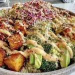 healthy vegetarian buddha bowl - featured image