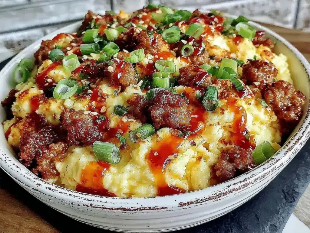 High Protein Egg & Turkey Sausage Bowl - featured image