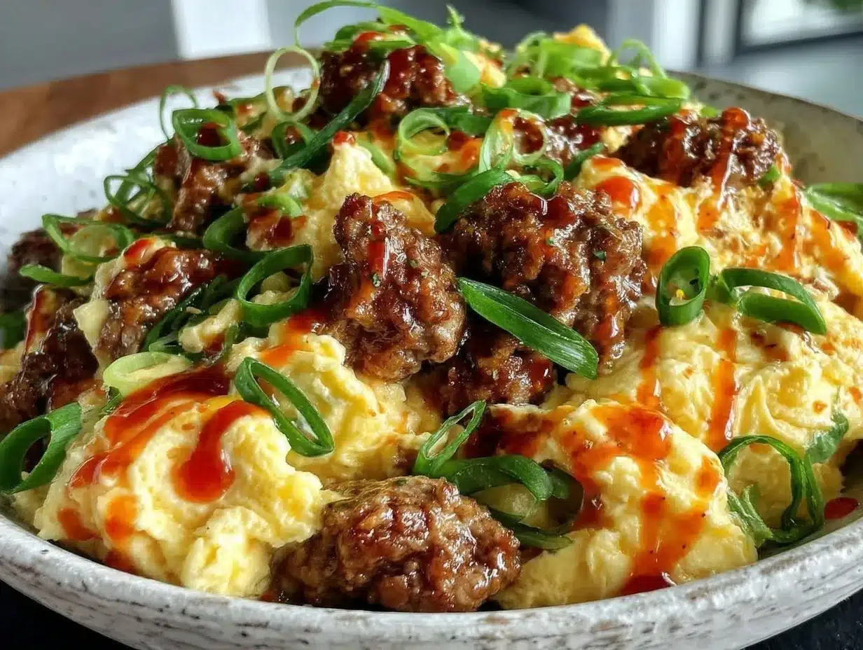High Protein Egg & Turkey Sausage Bowl: 5-Ingredient Family Meal 4 High Protein Egg & Turkey Sausage Bowl preparation steps