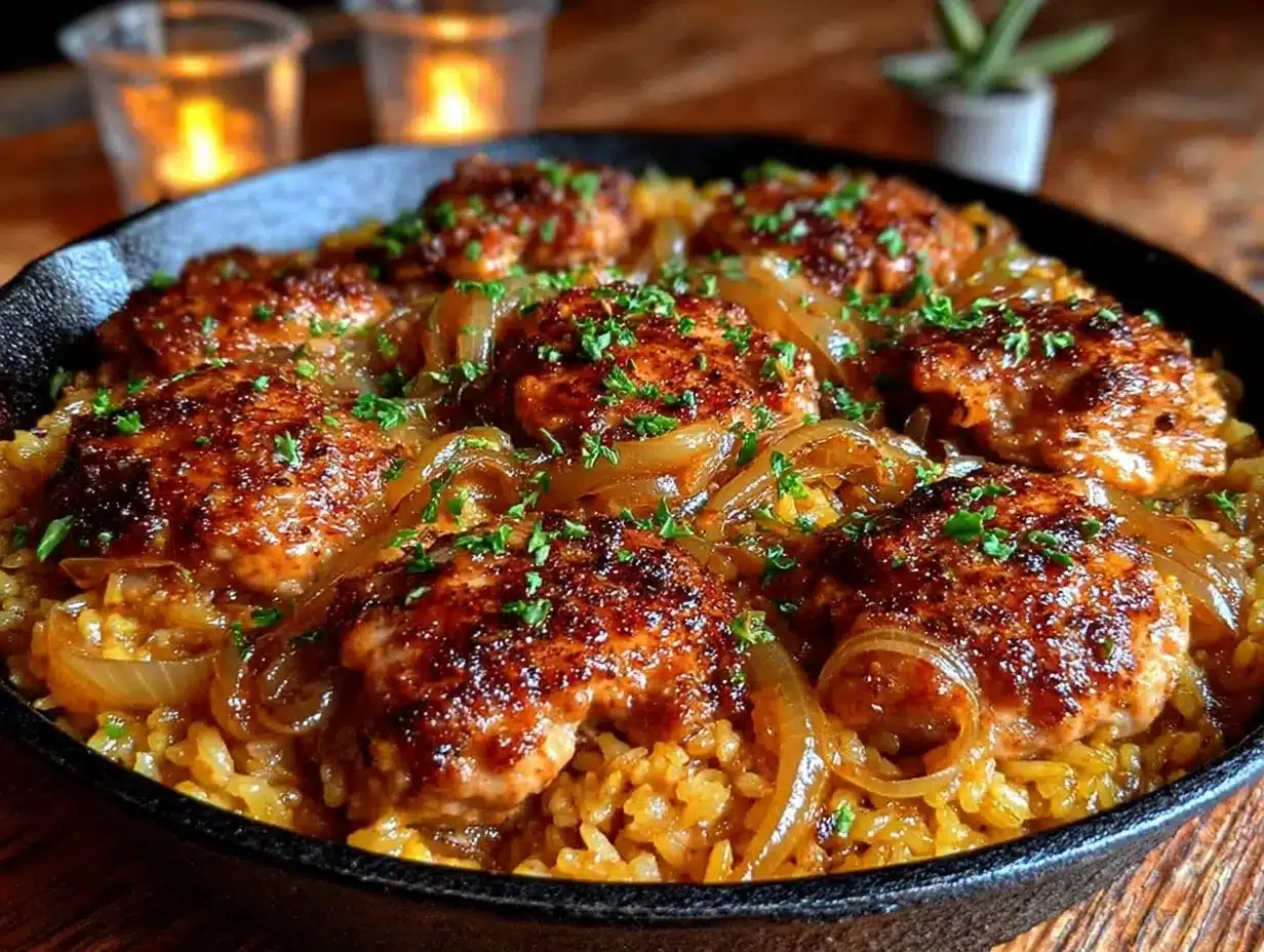 One Pan Chicken Rice: 5-Ingredient Budget Meal 4 one pan chicken rice preparation steps