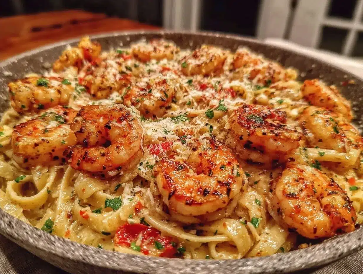 One-Pot Shrimp Pasta: Easy Budget-Friendly Weeknight Dinner 4 one-pot shrimp pasta preparation steps
