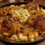 skillet chicken and gravy - featured image