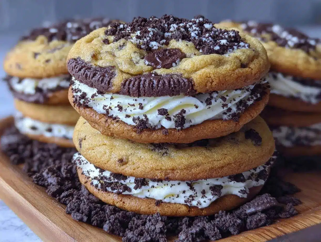 Soft Oreo Stuffed Cookies: Easy Family Recipe 4 Soft Oreo Stuffed Cookies preparation steps