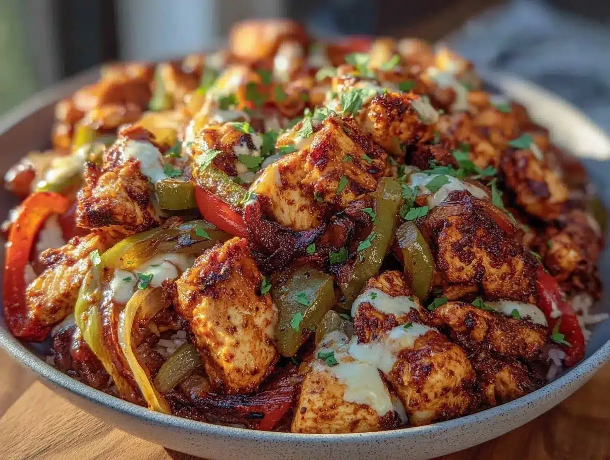 Air Fryer Chicken Fajita Bowls: The Way My Abuela Made It 4 Air Fryer Chicken Fajita Bowls preparation steps
