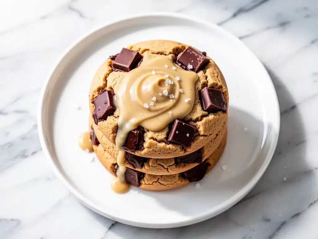 Bakery-Style Chocolate Chunk Tahini Cookies: Easy Pinterest Recipe 4 Bakery-Style Chocolate Chunk Tahini Cookies preparation steps