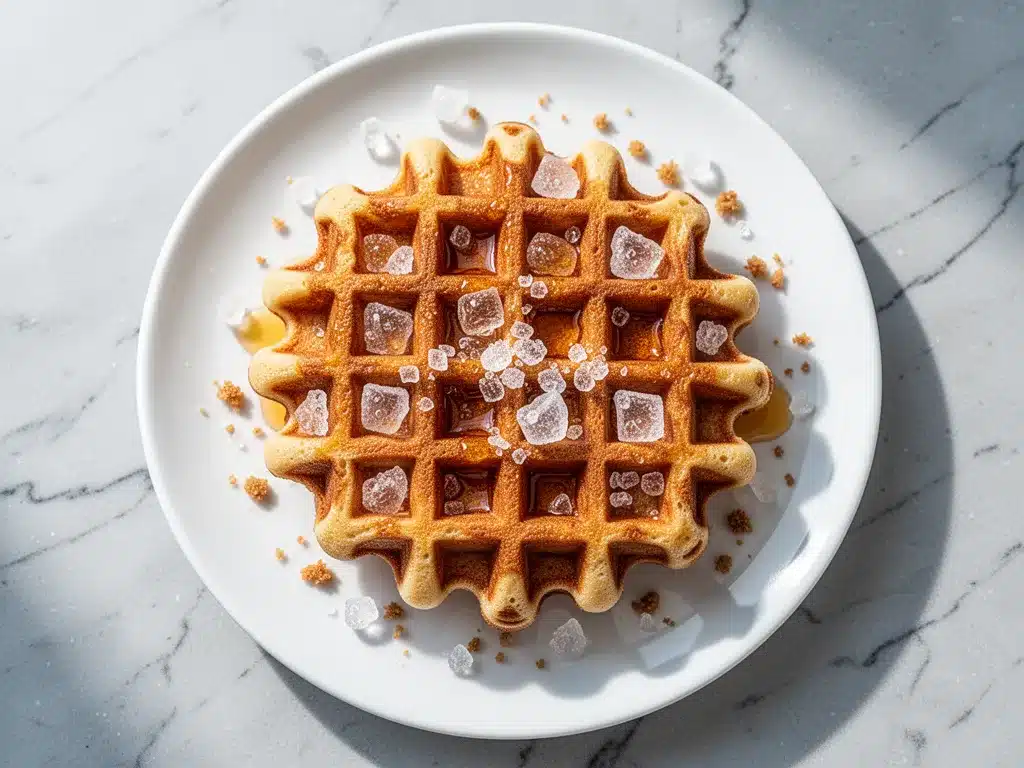 Easy Crispy Belgian Liege Waffles with Crunchy Pearl Sugar 4 Belgian Liege Waffles preparation steps