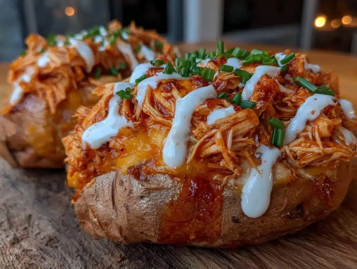 Buffalo Chicken Stuffed Sweet Potatoes: Perfect Small-Batch Meal 4 buffalo chicken stuffed sweet potato preparation steps