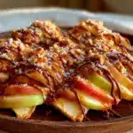 caramel apple nachos - featured image