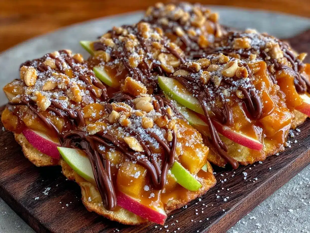 Caramel Apple Nachos: 5-Step Kids Recipe 4 caramel apple nachos preparation steps