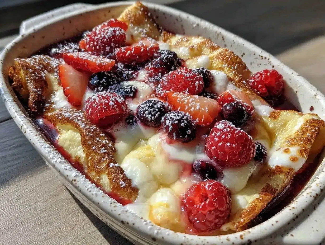 Cheese Blintz Casserole: 1 Your Kids Love to Make 4 cheese blintz casserole preparation steps