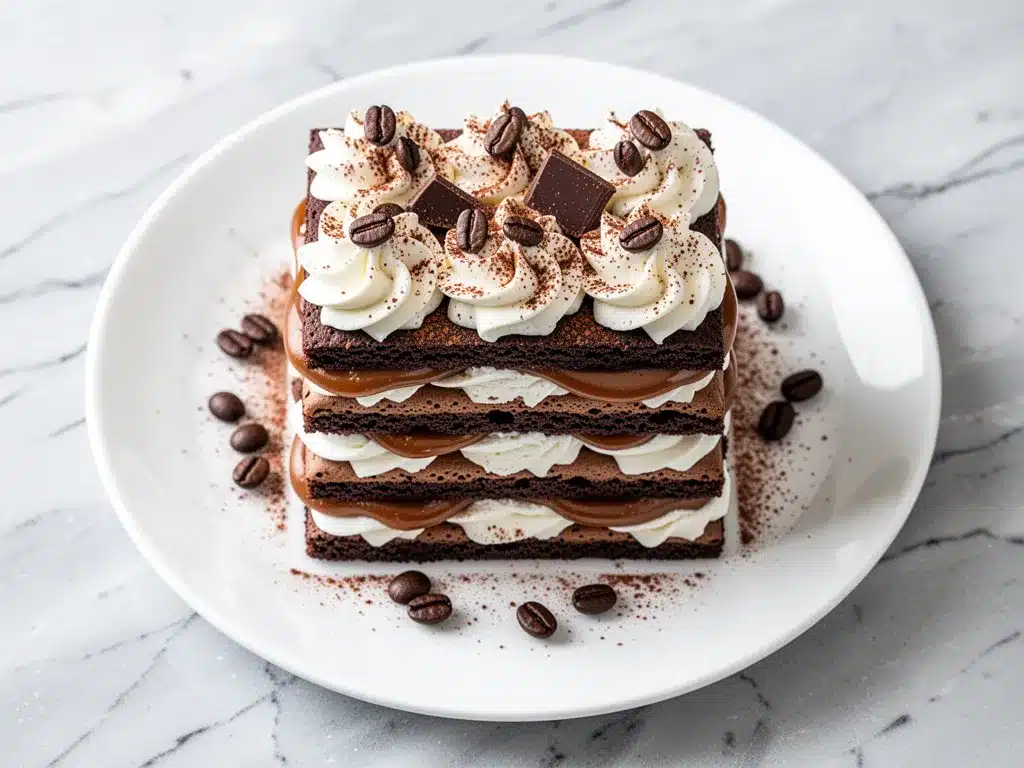 Coffee Toffee Icebox Cake: 6-Ingredient Dessert 4 coffee toffee icebox cake preparation steps