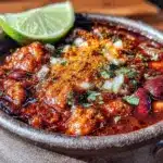 cozy fall turkey chili - featured image