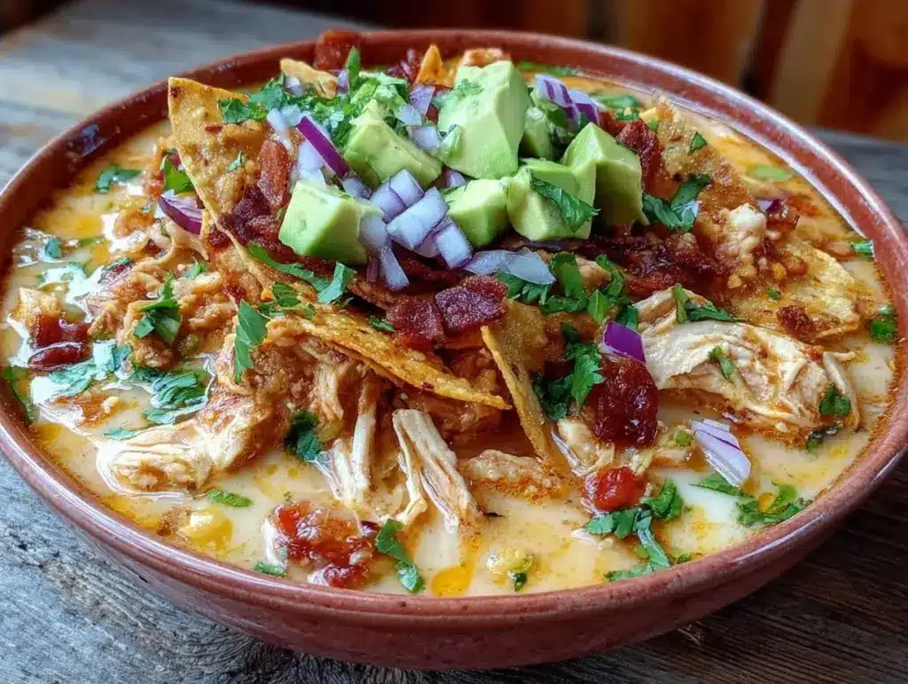 creamy chicken tortilla soup - featured image