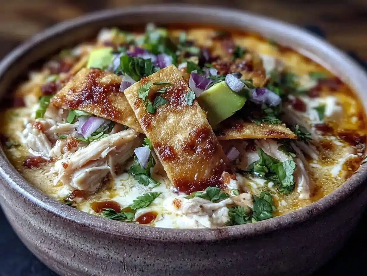 Creamy Chicken Tortilla Soup: 5-Ingredient Gluten-Free Dinner 4 creamy chicken tortilla soup preparation steps