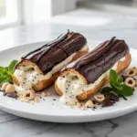 creamy chocolate eclairs - featured image