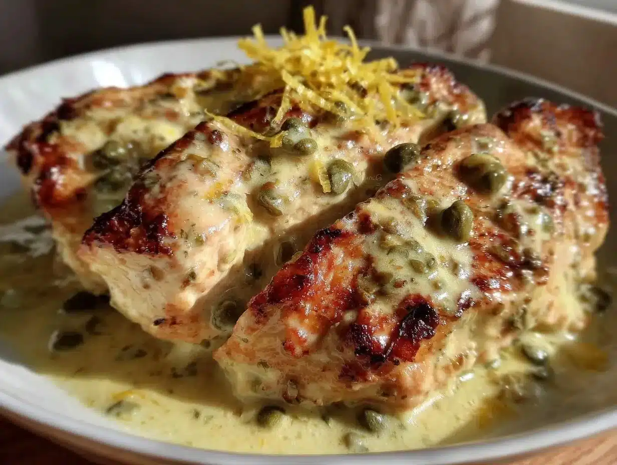 Creamy Lemon Butter Chicken Piccata: 4 Meals in 1 4 creamy lemon butter chicken piccata preparation steps