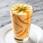 creamy mango lassi - featured image