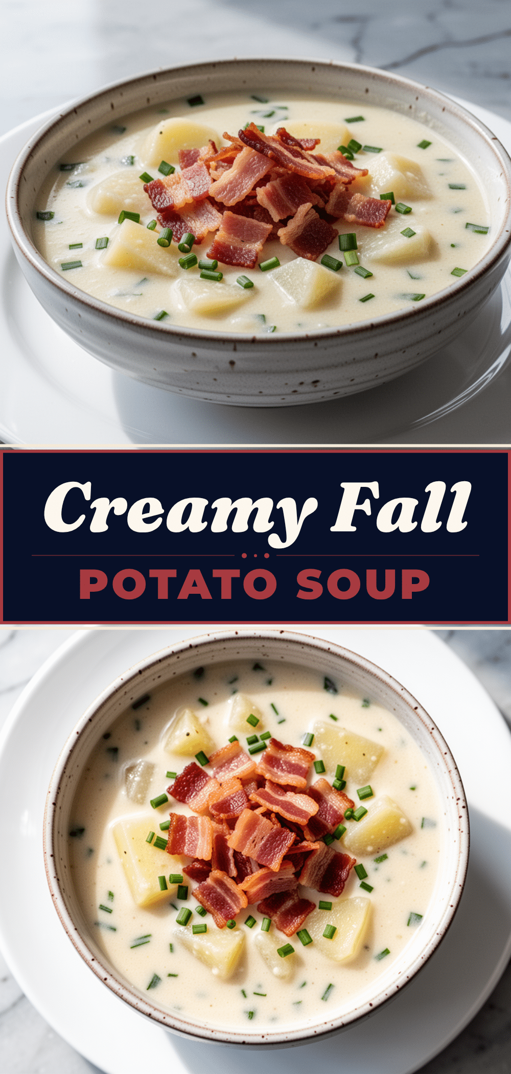 Creamy Potato Soup with Crispy Bacon: 5 Easy Fall Recipes 5 creamy potato soup with crispy bacon recipe