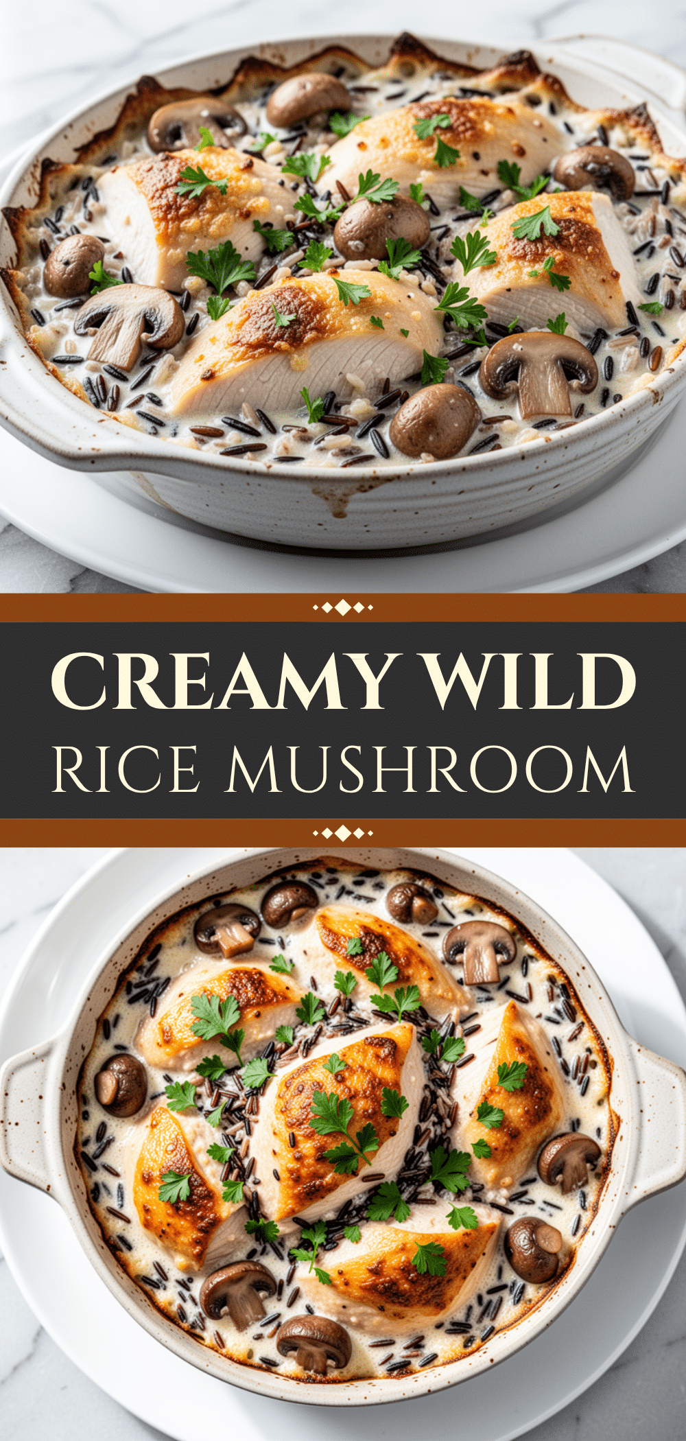 Creamy Wild Rice and Mushroom Chicken Casserole: 5-Step Easy Dinner 5 creamy wild rice and mushroom chicken casserole recipe