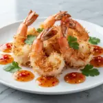 crispy air fryer coconut shrimp - featured image
