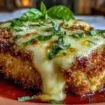 crispy baked chicken parmesan - featured image