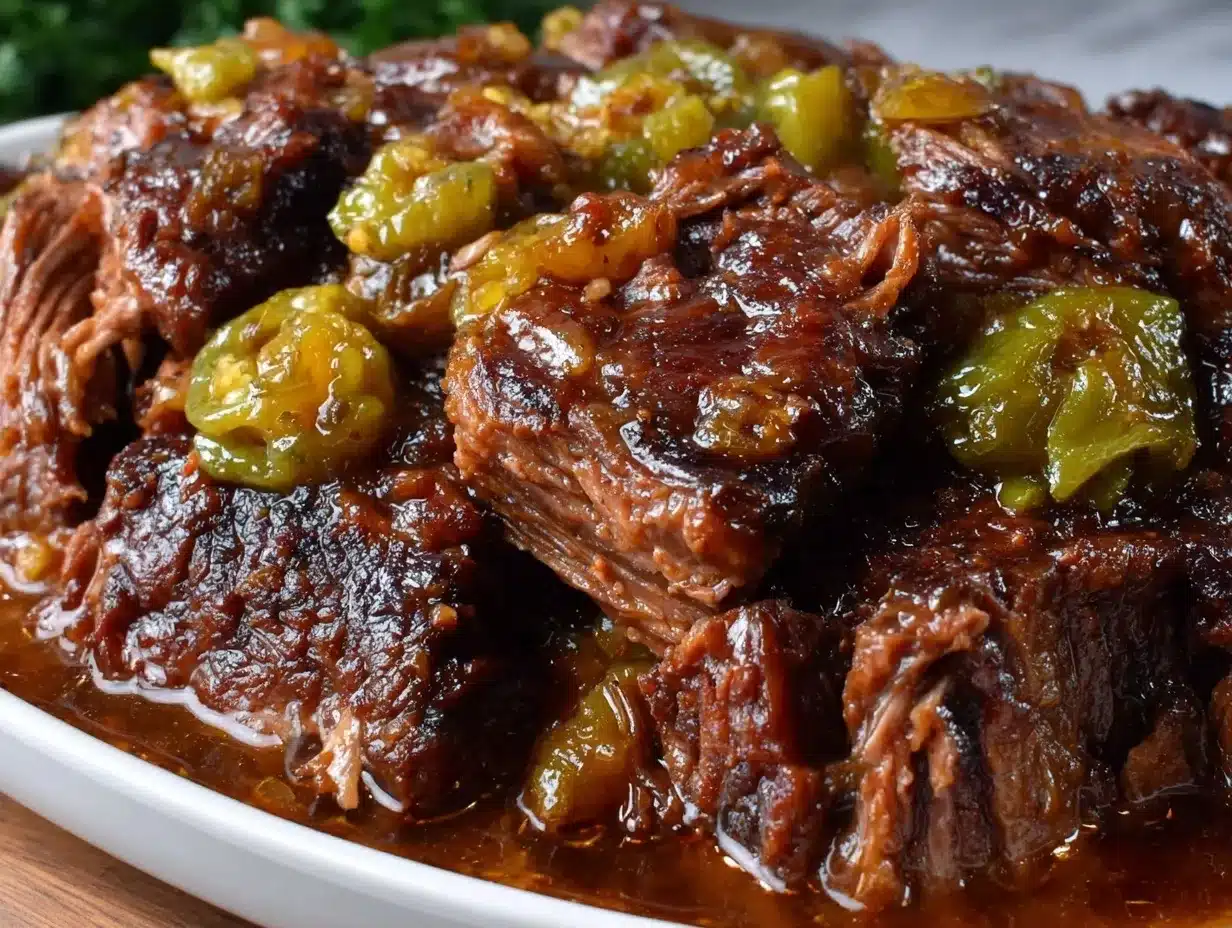 Crockpot Mississippi Pot Roast: 5 Ingredients Easy 4 Crockpot Mississippi Pot Roast preparation steps