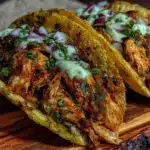 crockpot salsa verde chicken tacos - featured image