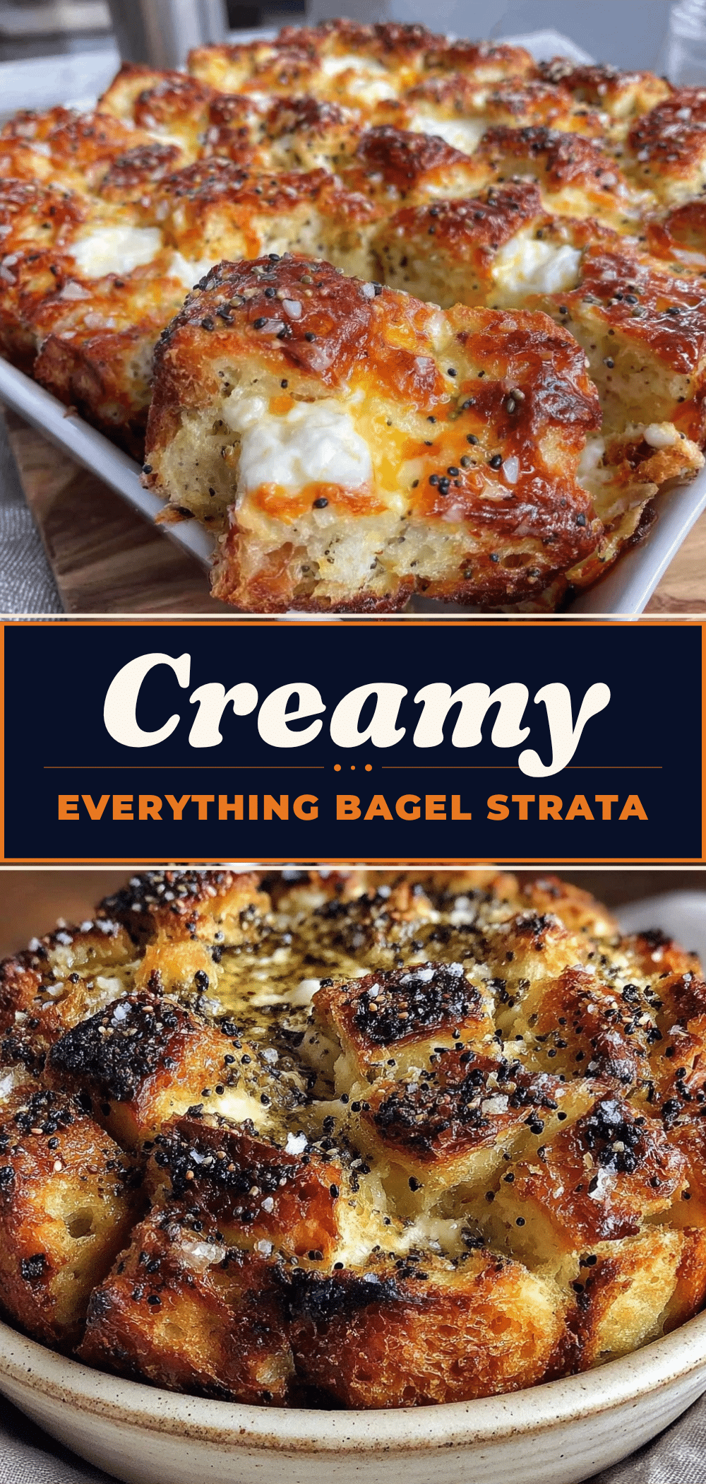 Everything Bagel Strata: 1-Ingredient Budget Breakfast 5 everything bagel strata recipe